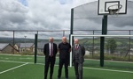 Councillor David McBride, Greenspace Manager Ian Bain and Councillor Lawrence O'Neill