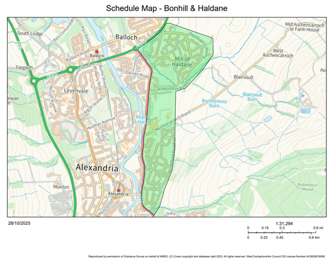 Bonhill and Haldane 20mph speed limit