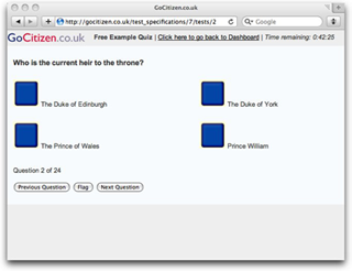 Go Citizen UK sample question. Go Citizen UK sample question.