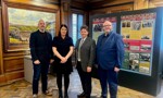 Councillor Dickson, McGinty, Rooney and McColl in Alexandria Library 