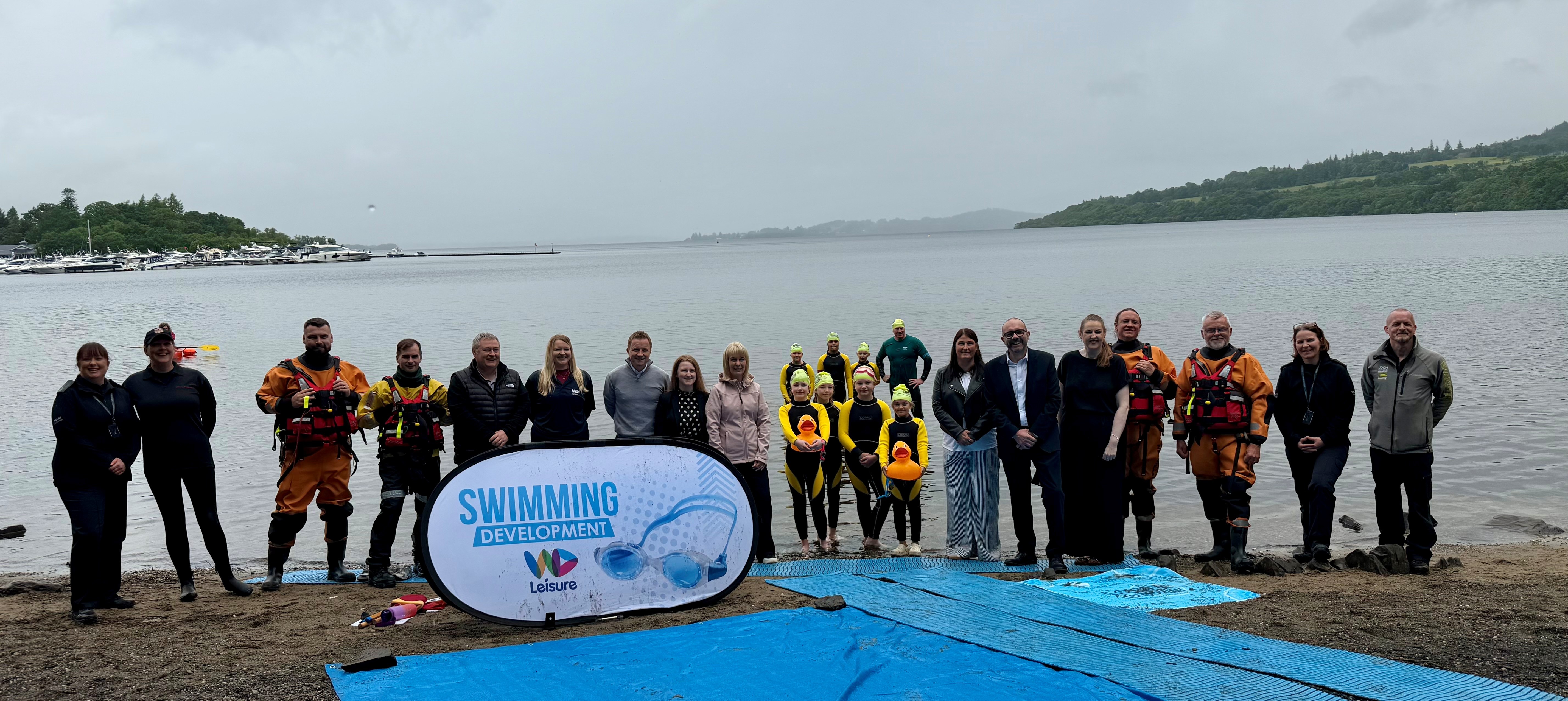 Pupils from West Dunbartonshire are taking part in a unique open water swimming experience at Loch Lomond to equip them with vital water safety skills.