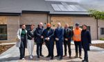 Representatives from West Dunbartonshire Council, Scottish Government and contractors CCG at the site of new homes in Pappert 