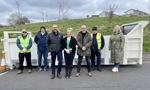 Spring Clean Up - skip with Councillors and residents