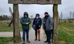 Convener of Planning Councillor Lawrence O'Neill, Antonine Wall Project Development Officer, Severine Peyrichou, Vice Convener of Planning Councillor Gurpreet Singh Johal