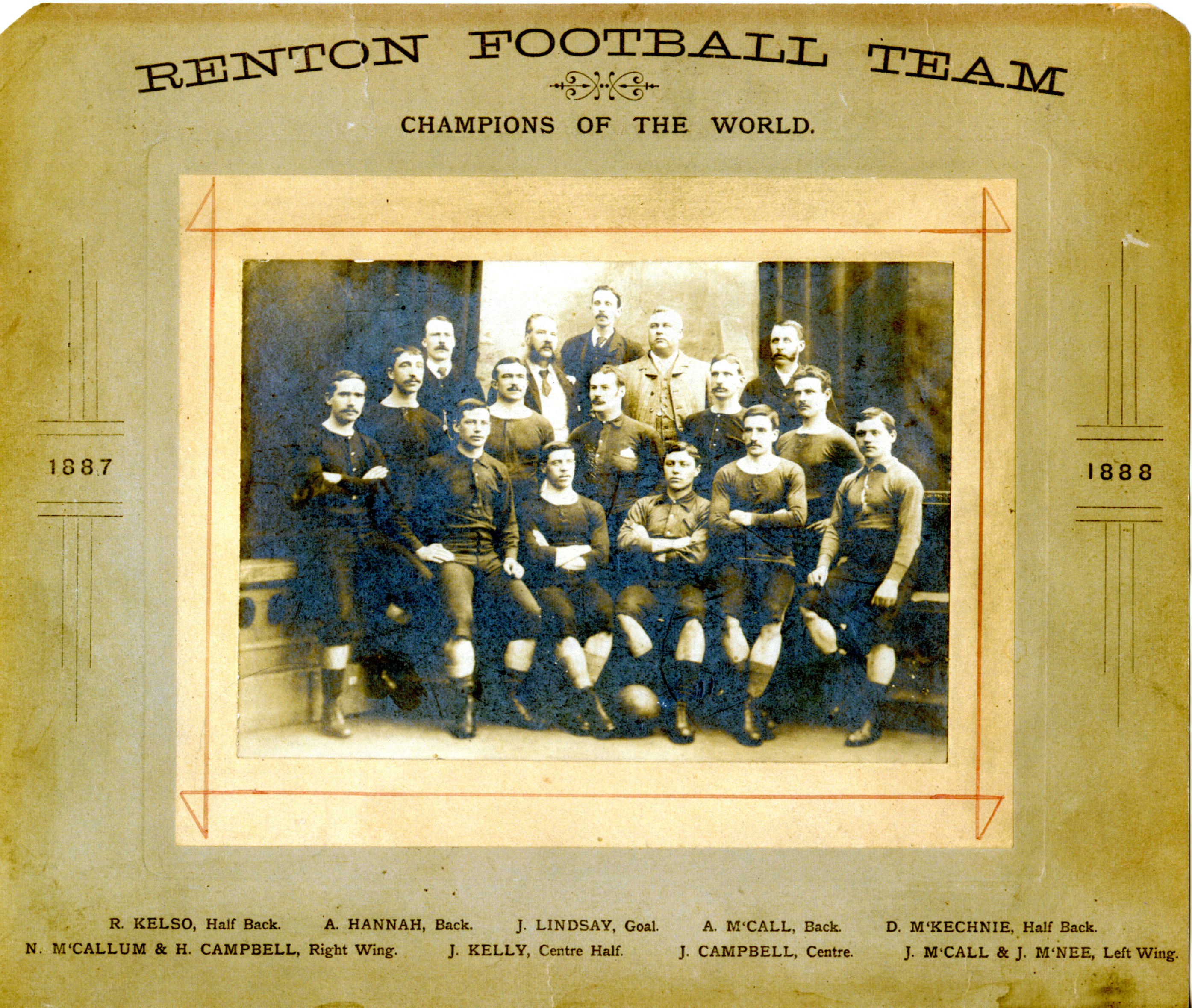 Renton FC Champions of the World 1887-1888