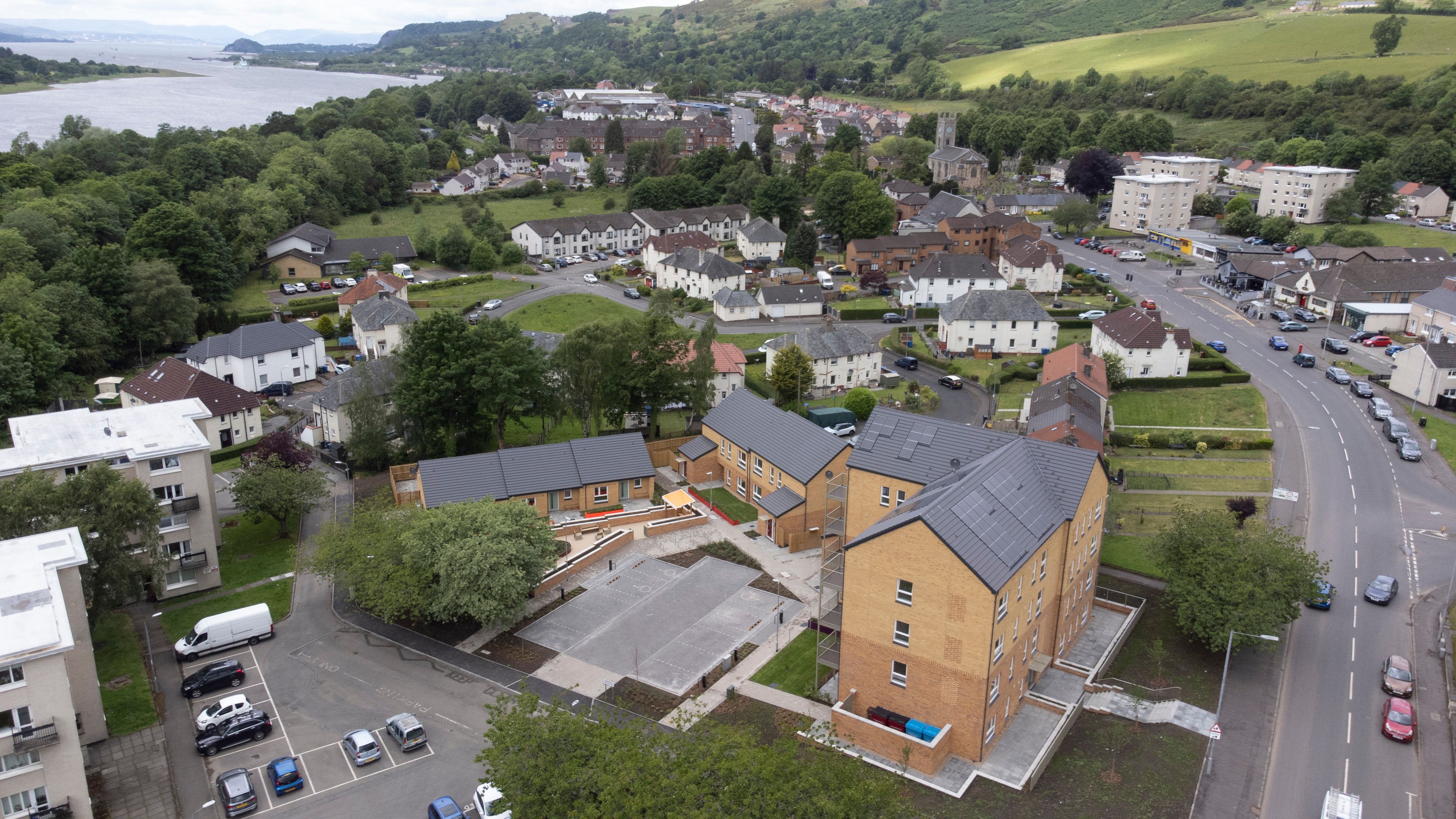 Aerial image of Mount Pleasant development