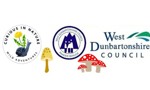 Curious in Nature, WDC Ranger service and WDC logos with cartoon Mushrooms